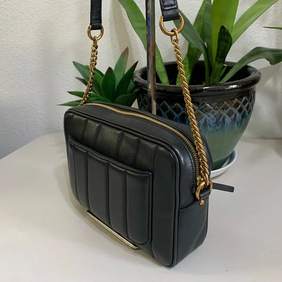 👜💕 TORY BURCH Crossbody Black Leather Bag - Picture 4 of 14